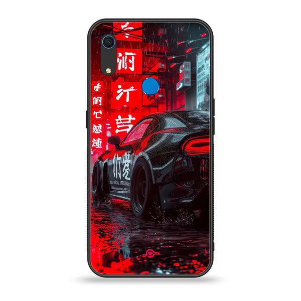 Huawei Y6s - Tokyo Dark Night Racing Car  -  Premium Printed Metal soft Bumper shock Proof Case