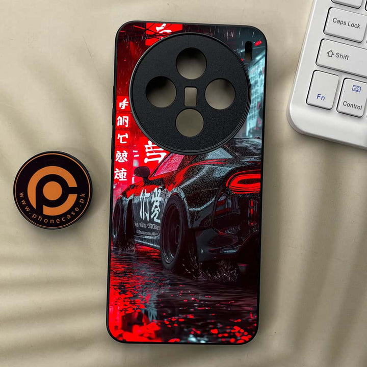 Vivo X200 - Tokyo Dark Night Racing Car - Premium Metal  Printed soft Bumper shock Proof Case