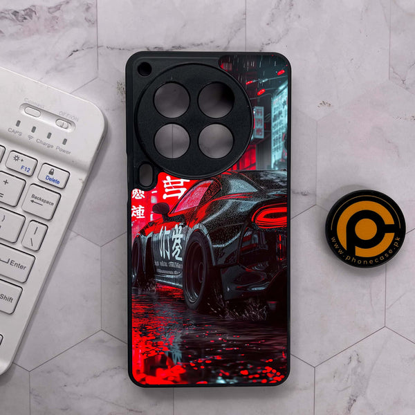 Tecno Camon 30 Premier - Tokyo Dark Night Racing Car - Premium Metal Printed soft Bumper shock Proof Case
