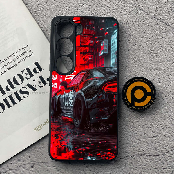 Vivo Y200 4G - Tokyo Dark Night Racing Car - Premium Metal Printed soft Bumper Shock Proof Case