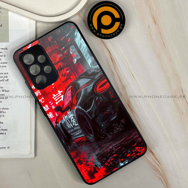 Samsung Galaxy A32 - Tokyo Dark Night Racing Car - Premium Printed Glass soft Bumper shock Proof Case
