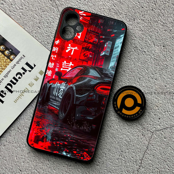 Samsung Galaxy A05 - Tokyo Dark Night Racing Car - Premium Metal Printed soft Bumper shock Proof Case