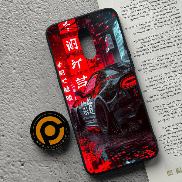 OnePlus 7 - Tokyo Dark Night Racing Car - Premium Metal Printed soft Bumper Shock Proof Case