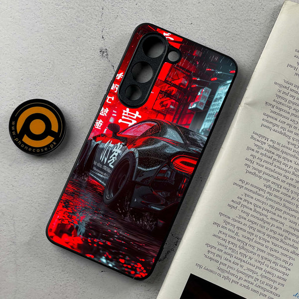 Vivo Y04 -  Tokyo Dark Night Racing Car  - Premium Metal Printed soft Bumper shock Proof Case