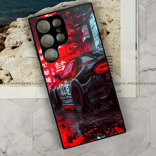 Samsung Galaxy S24 Ultra - Tokyo Dark Night Racing Car - Premium Metal Printed soft Bumper shock Proof Case
