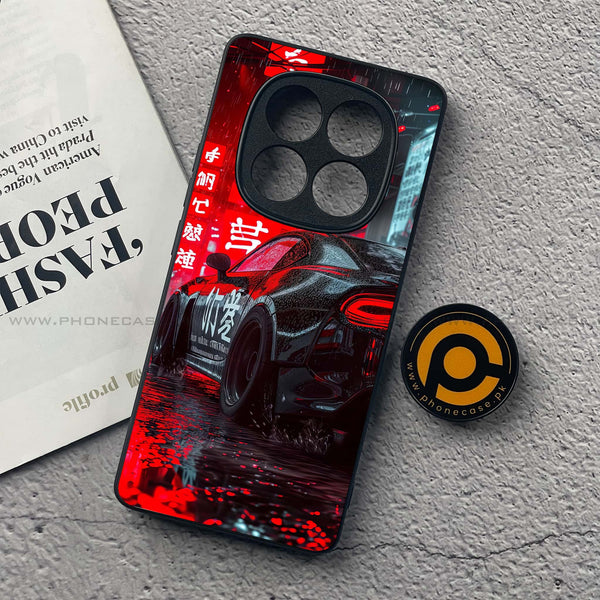 Redmi Note 14 Pro - Tokyo Dark Night Racing Car - Premium Printed Glass soft Bumper Shock Proof Case CS-43602