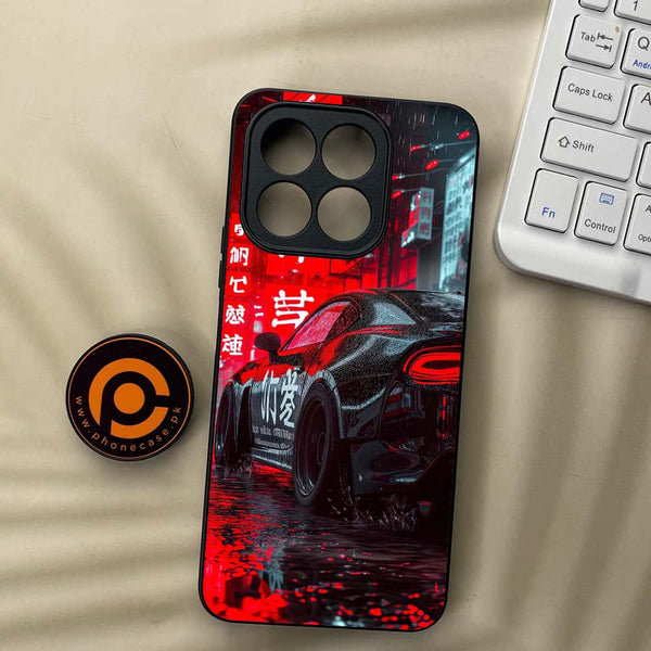 Honor X5b Plus - Tokyo Dark Night Racing Car - Premium Metal Printed soft Bumper shock Proof Case