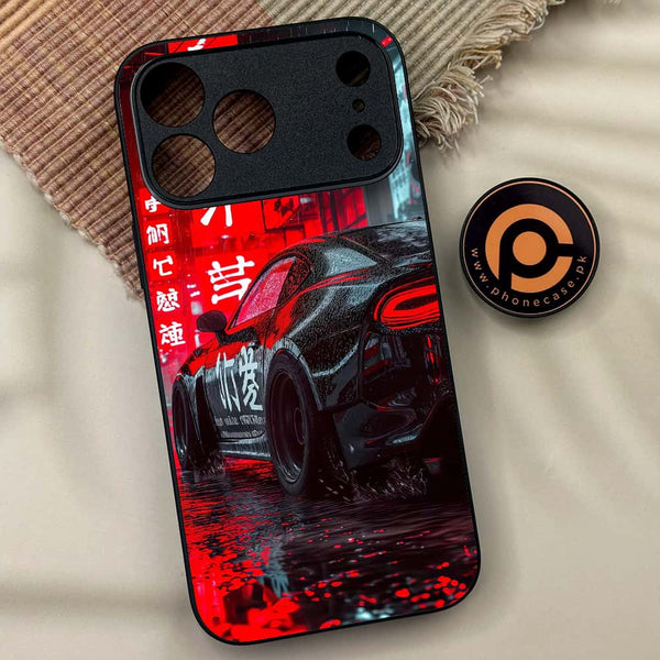 iPhone 17 Pro Max - Tokyo Dark Night Racing Car - Premium Metal Printed soft Bumper shock Proof Case