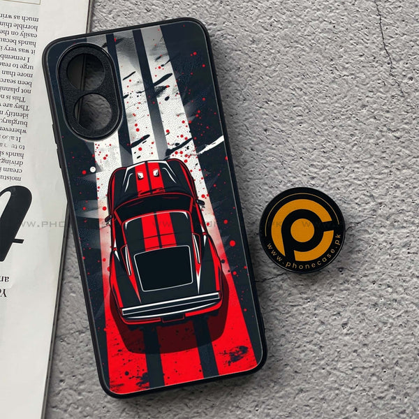 Oppo A18 4G - Top-Down Track -  Premium Printed Metal soft Bumper shock Proof Case