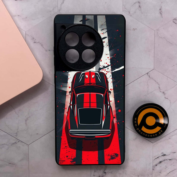 OnePlus 12R - Top-Down Track - Premium Metal Printed soft Bumper shock Proof Case