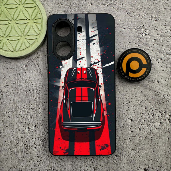 Xiaomi Poco X7 Pro 5G - Top-Down Track -  Premium Printed Metal soft Bumper shock Proof Case