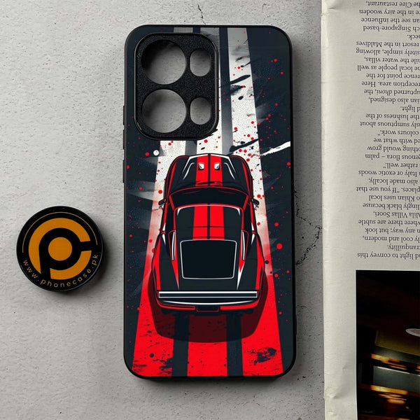 Oppo Reno 13 Pro - Top-Down Track  - Premium Metal Printed Soft Bumper Shockproof Case