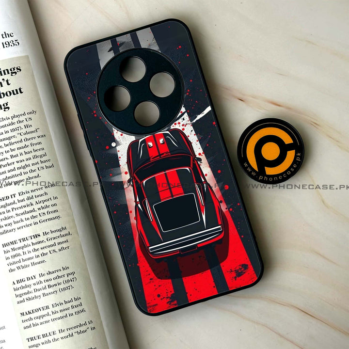 Tecno Spark 30 - Top-Down Track - Premium Printed Glass soft Bumper Shock Proof Case