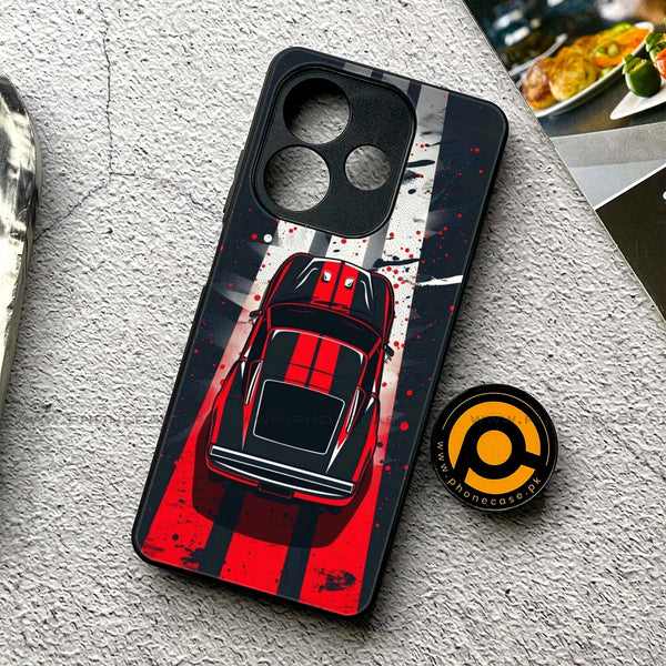 Oppo A5 Pro  - Top-Down Track -  Premium Printed Metal soft Bumper shock Proof Case