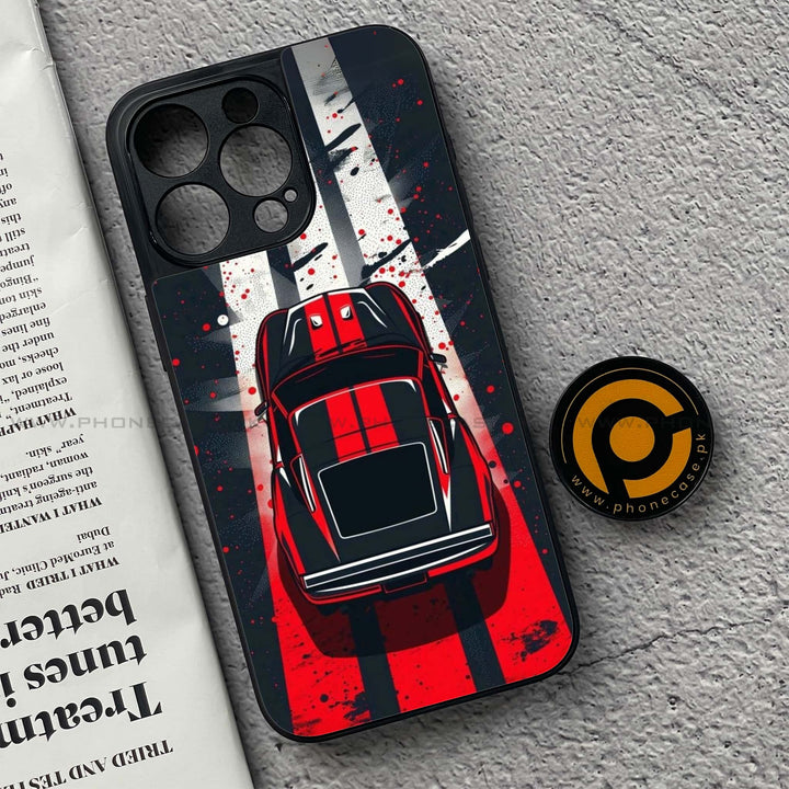 iPhone 15 Pro Max - Top-Down Track - Premium Metal Printed soft Bumper shock Proof Case