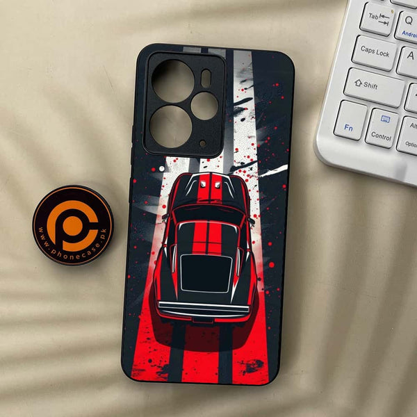Realme 14T 5G - Top-Down Track - Premium Metal Printed soft Bumper Shock Proof Case