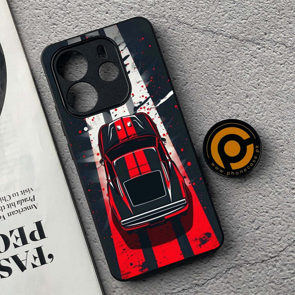 Xiaomi Redmi Note 14 - Top-Down Track - Premium Printed Glass soft Bumper Shock Proof Case