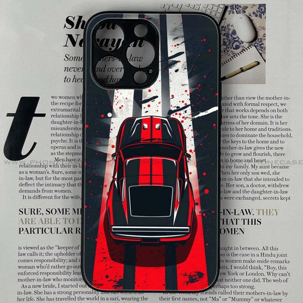 iPhone 15 Pro Max - Top-Down Track - Premium Printed Glass soft Bumper shock Proof Case