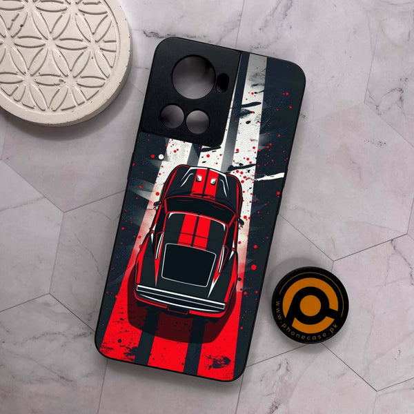 OnePlus 10R - Top-Down Track  - Premium Metal Printed soft Bumper shock Proof Case