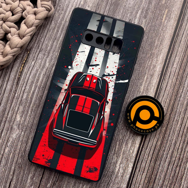 Samsung Galaxy Note 8 - Top-Down Track - Premium Metal Printed soft Bumper shock Proof Case