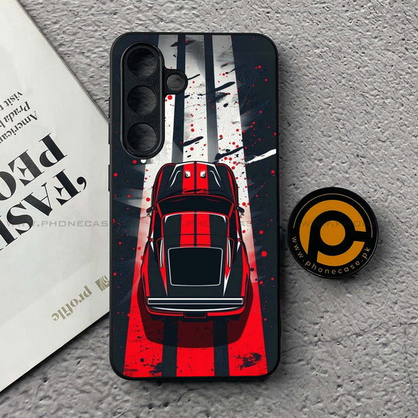 Samsung Galaxy S25 FE - Top-Down Track - Premium Metal Printed soft Bumper shock Proof Case