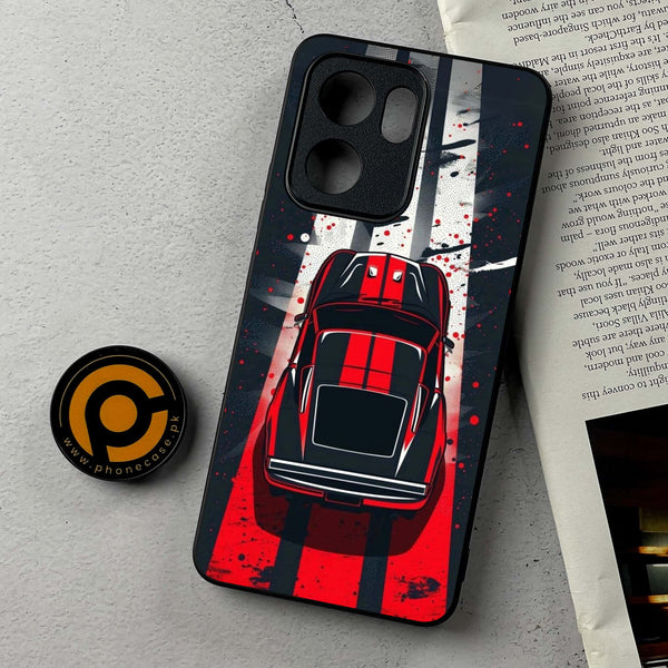 Oppo A5x -  Top-Down Track - Premium Metal Printed Soft Bumper Shockproof Case