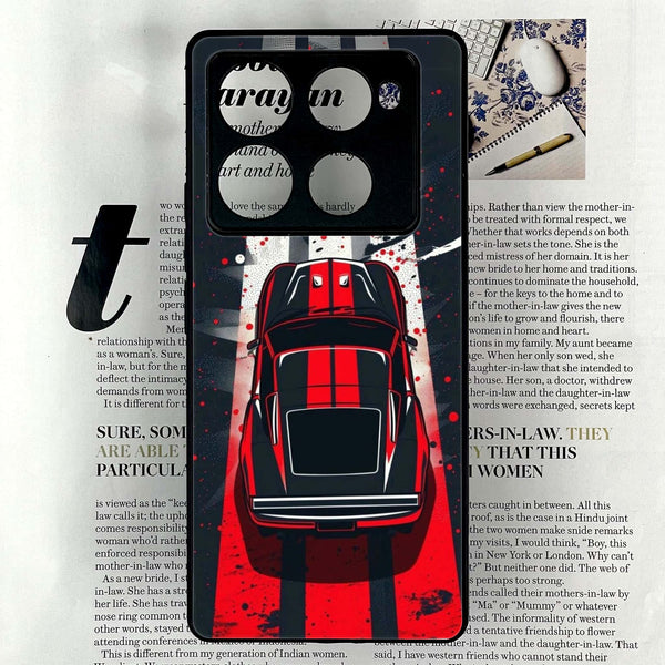 Infinix Note 40 Pro Plus - Top-Down Track - Premium Metal Printed soft Bumper shock Proof Case