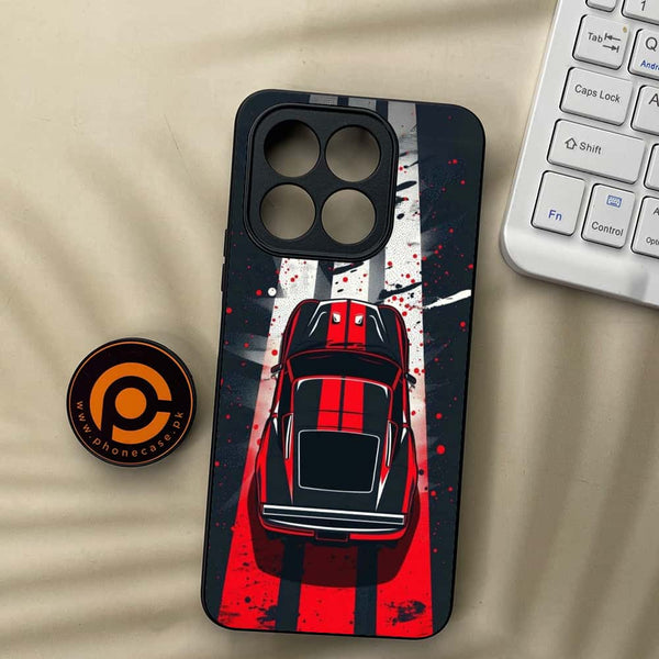 Honor X5b Plus - Top-Down Track - Premium Metal Printed soft Bumper shock Proof Case