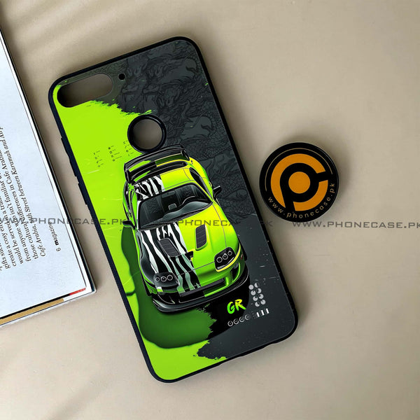 HUAWEI Y7 PRIME (2018) - Trish Art - Premium Printed Glass soft Bumper Shock Proof Case