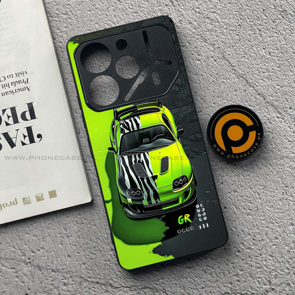 Tecno Pova 6 Pro - Trish Art - Premium Metal  Printed soft Bumper shock Proof Case