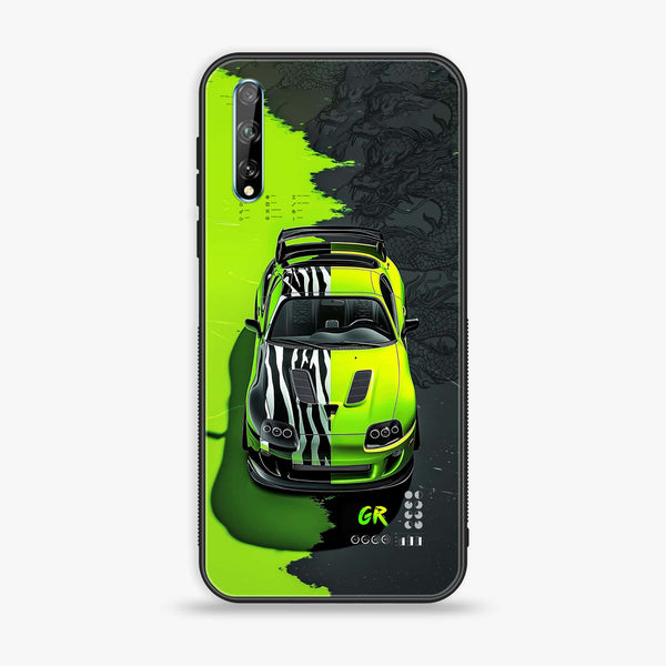 Huawei Y8p - Trish Art - Premium Printed Glass soft Bumper Shock Proof Case