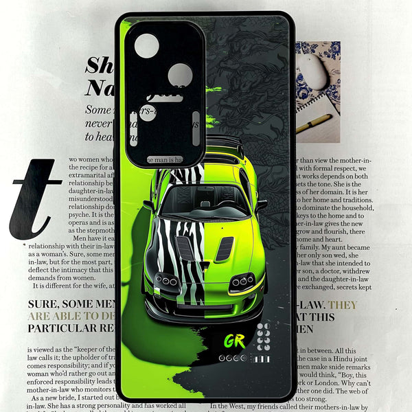 Vivo V30 - Trish Art - Premium Printed Glass soft Bumper shock Proof Case