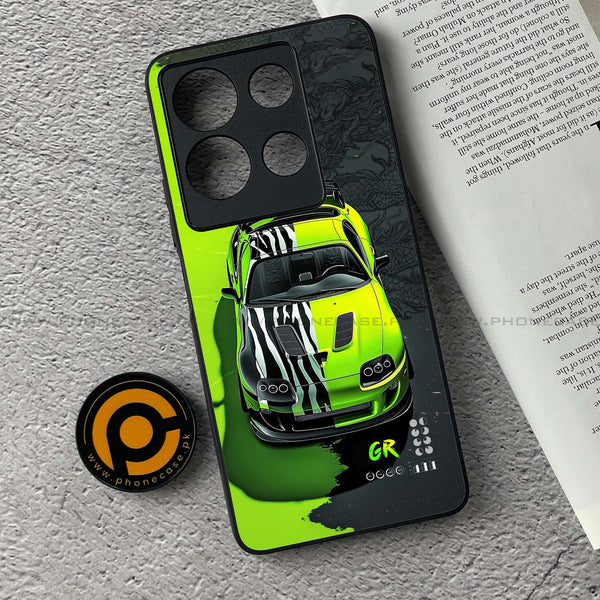 Infinix Note 30 - Trish Art - Premium Printed Glass soft Bumper shock Proof Case