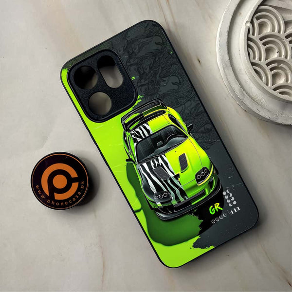 Oppo Reno 14F -   Trish Art  - Premium Metal Printed Soft Bumper Shockproof Case