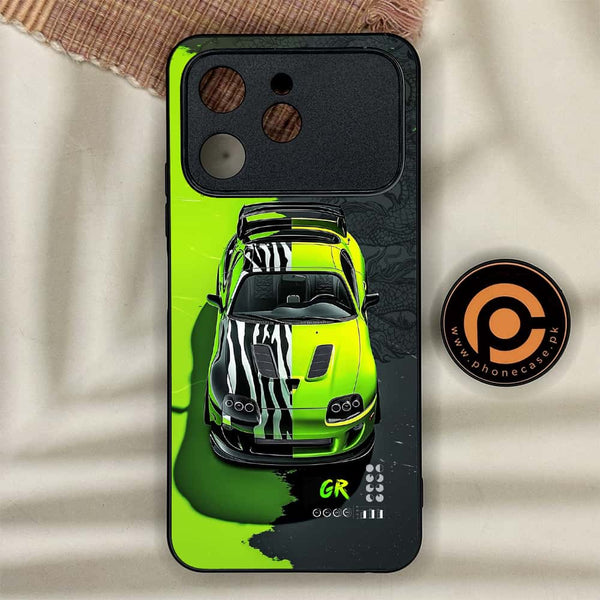 Tecno Spark 40 - Trish Art - Premium Metal Printed soft Bumper shock Proof Case