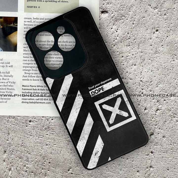 Infinix Hot 40 Pro - Trust Your Dopeness - Premium Metal Printed soft Bumper Shock Proof Case