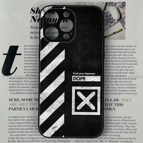 iPhone 15 Pro - Trust Your Dopeness - Premium Printed Glass soft Bumper shock Proof Case CS-8893