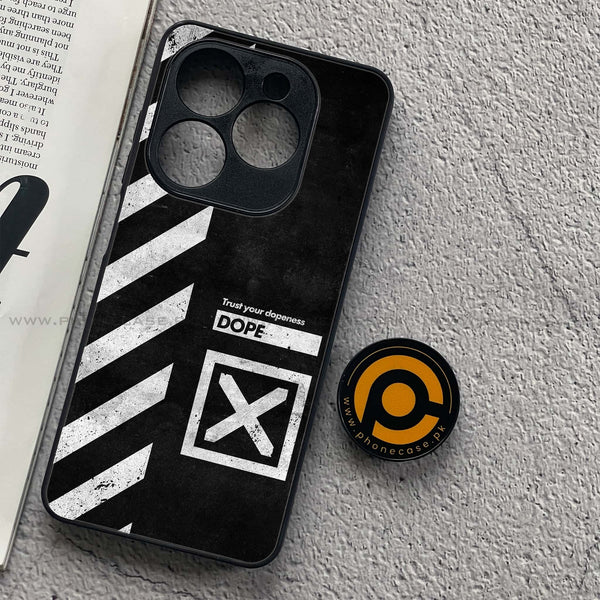 Tecno Spark 20C - Trust Your Dopeness - Premium Printed Glass soft Bumper Shock Proof Case