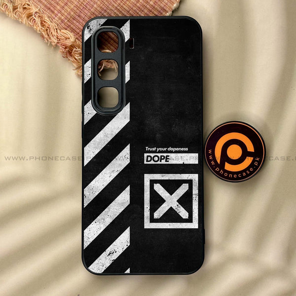 Infinix Hot 60 Pro - Trust Your Dopeness - Premium Metal Printed soft Bumper shock Proof Case