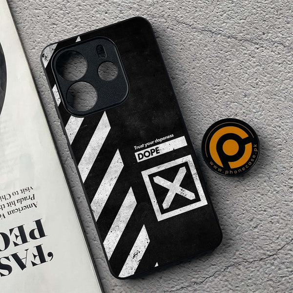 Xiaomi Redmi Note 14 - Trust Your Dopeness - Premium Printed Glass soft Bumper Shock Proof Case