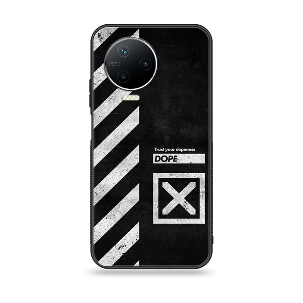 Infinix Note 12 Pro - Trust Your Dopeness - Premium Printed Glass soft Bumper Shock Proof Case