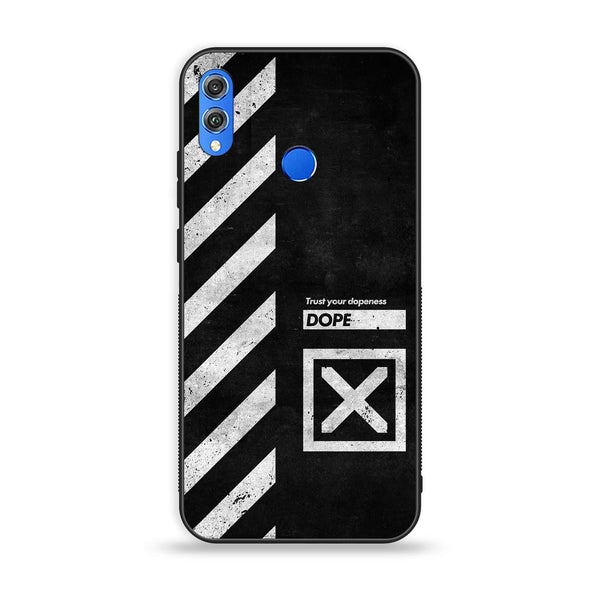 Huawei Honor 8X - Trust Your Dopeness - Premium Printed Glass soft Bumper Shock Proof Case