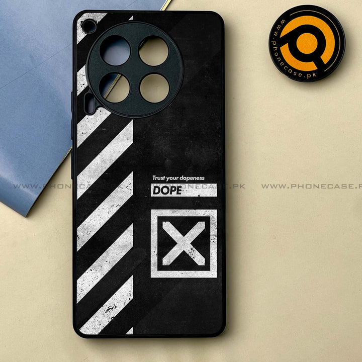 Tecno Camon 30 - Trust Your Dopeness -  Premium Printed Metal soft Bumper shock Proof Case