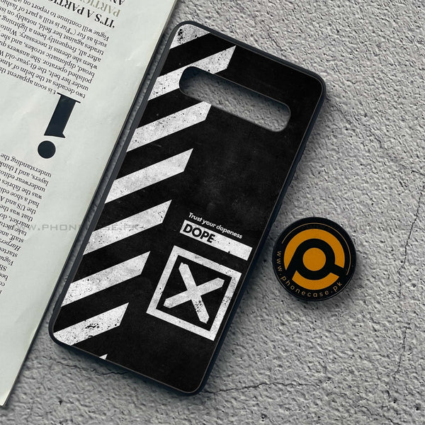 Samsung Galaxy S10 5G - Trust Your Dopeness - Premium Printed Glass soft Bumper Shock Proof Case