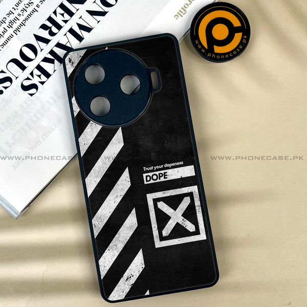 Tecno Camon 30 Pro 5G - Trust Your Dopeness -  Premium Printed Metal soft Bumper shock Proof Case