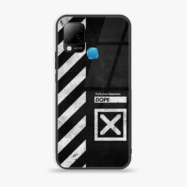 Infinix Hot 10s  Trust Your Dopeness  Premium Metal Printed soft Bumper Shock Proof Case