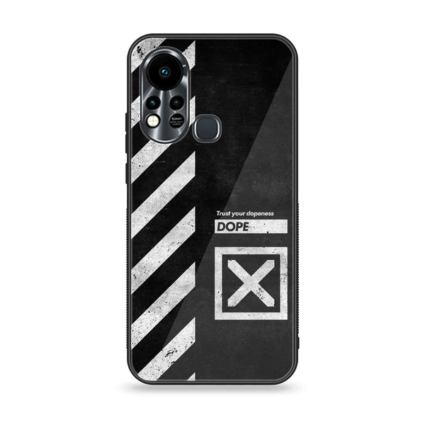 Infinix Hot 11S NFC  Trust Your Dopeness  Premium Printed Glass soft Bumper Shock Proof Case