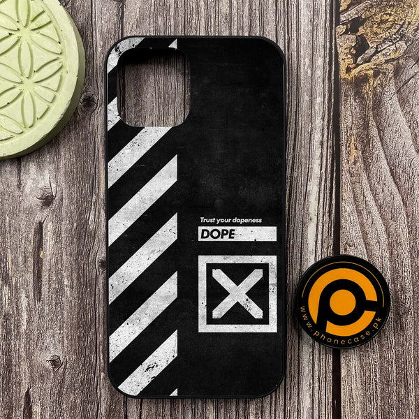 iPhone 12 / 12 pro  - Trust Your Dopeness - Premium Metal Printed soft Bumper shock Proof Case  CS-34049
