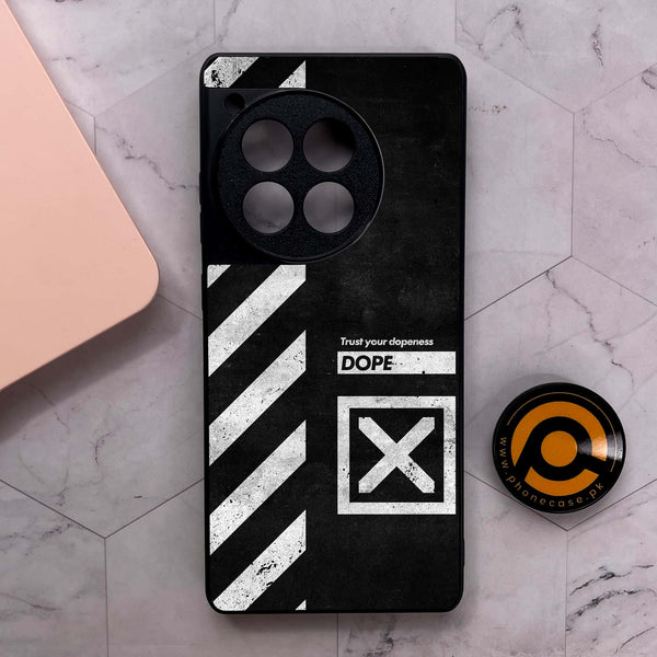 OnePlus 12R - Trust Your Dopeness - Premium Metal Printed soft Bumper shock Proof Case