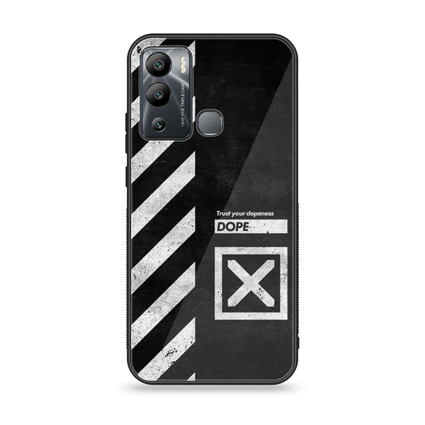 Infinix Hot 12i - Trust Your Dopeness - Premium Printed Glass soft Bumper Shock Proof Case